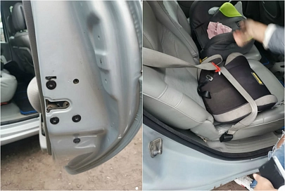 В Гомеле из автомобиля выпала двухлетняя девочка